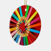 Colorful pencil crayon kerst ornament (Rechts)