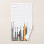 Colorful Pencils Bad Handdoek (Handdoek)