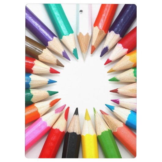 Colorful Pencils Klembord (Achterkant)