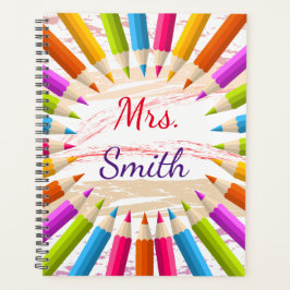 Colorful Pencils Leerlingenwaardering Planner