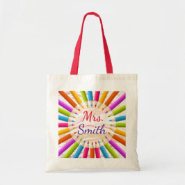 Colorful Pencils Leerlingenwaardering Tote Bag