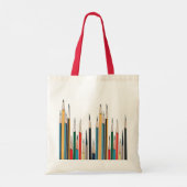 Colorful Pencils Tote Bag (Achterkant)