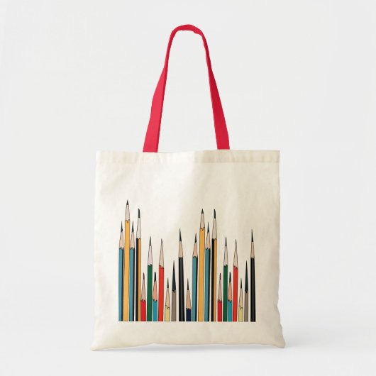 Colorful Pencils Tote Bag (Voorkant)