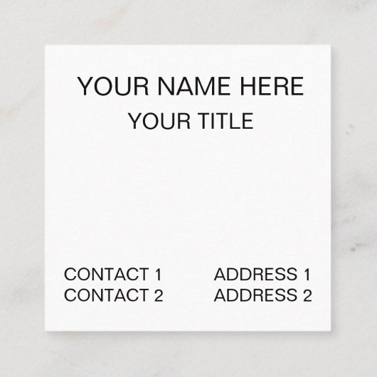 Colorful Pencils Vierkante Visitekaartje (Achterkant)