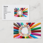 Colorful Pencils Visitekaartje (Voorkant / Achterkant)