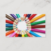 Colorful Pencils Visitekaartje (Achterkant)