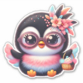 Colorful Penguin Sticker (Voorkant)
