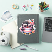 Colorful Penguin Sticker (iPad Cover)