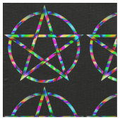Colorful Pentagram Stof (Close Up)