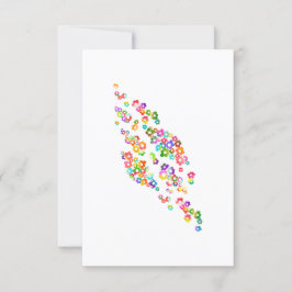 Colorful Peony Flowers Kaart