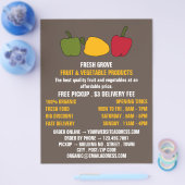 Colorful Peppers, Greengrocers Adverteren Flyer (Enkel)