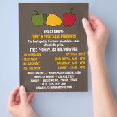 Colorful Peppers, Greengrocers Adverteren Flyer (Hand)