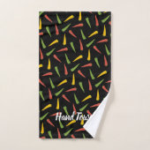 Colorful Peppers Patroon Bad Handdoek (Handdoek)