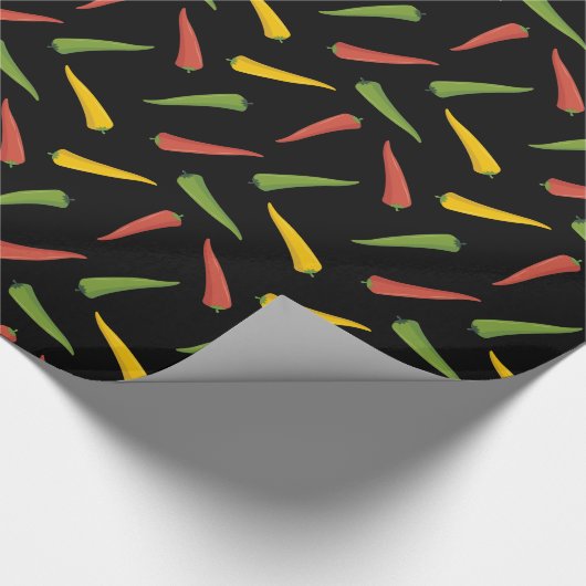 Colorful Peppers Patroon Cadeaupapier (Hoek)