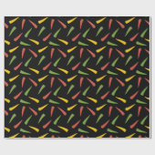 Colorful Peppers Patroon Cadeaupapier (Vlak)