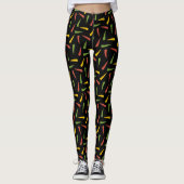 Colorful Peppers Patroon Leggings (Voorkant)