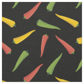 Colorful Peppers Patroon Stof (Close Up)