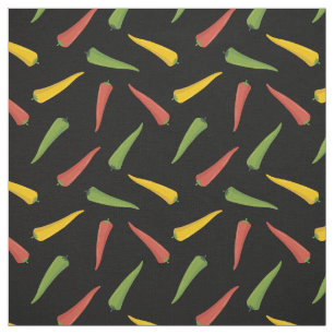 Colorful Peppers Patroon Stof