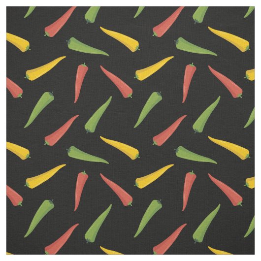 Colorful Peppers Patroon Stof (Swatch)