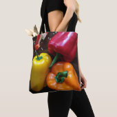 Colorful Peppers zakken Tote Bag (Dichtbij)