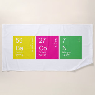 Colorful Periodic Table Bacon Strandlaken
