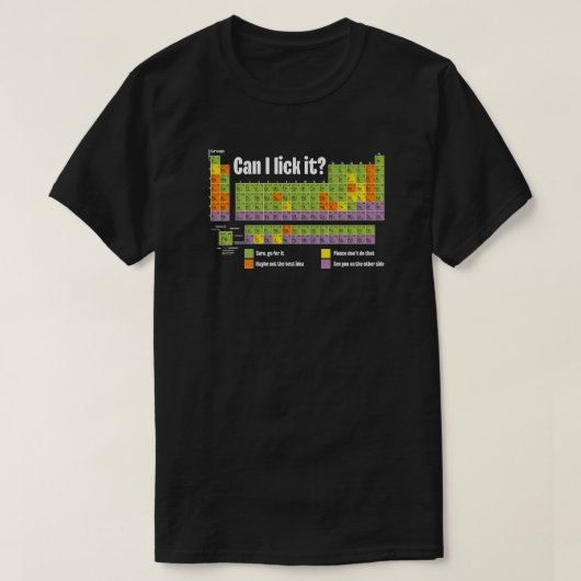 Colorful Periodic Table of Elements | Chemistry |  T-shirt (Design voorkant)