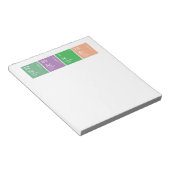 Colorful Periodic Table Science Teacher Notitieblok (Schuin)