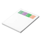 Colorful Periodic Table Science Teacher Notitieblok (Linkerzijde)
