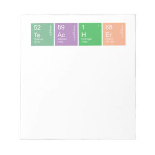Colorful Periodic Table Science Teacher Notitieblok