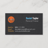 Colorful Personal Fitness Trainer Visitekaartjes (Achterkant)