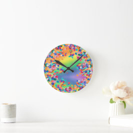 colorful personalize picture HP Laptop Skin Ronde Klok