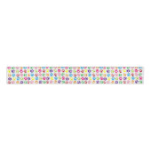 Colorful Pet Paws Grosgrain Lint (Voorkant)
