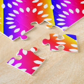 Colorful Petal Mandala Pattern Legpuzzel (Zijkant)