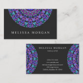 Colorful Petal Mosaic Mandala Visitekaartje (Voorkant / Achterkant)