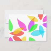 Colorful Petals Response Kaart (Voorkant)