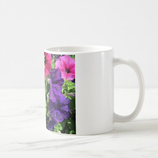 Colorful Petunias Koffiemok (Rechts)