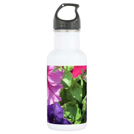 Colorful Petunias Waterfles (Voorkant)