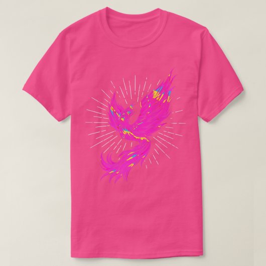 Colorful Phoenix Fire BirdFantasy Phoenix T-shirt (Design voorkant)