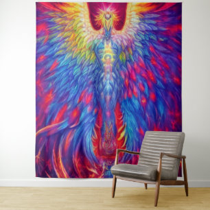 Colorful Phoenix Wandkleed