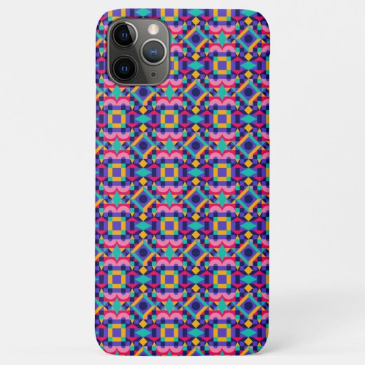 Colorful phone case featuring a vibrant geometric  (Achterkant)