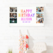 Colorful Photo Collage Teen Girl Happy Birthday Spandoek (Insitu)