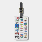 Colorful Pi Bagagelabel (Voorkant verticaal)