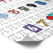 Colorful Pi Poster (Hoek)