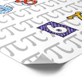 Colorful Pi Poster (Hoek)