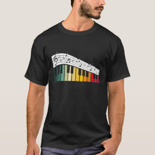 Colorful Pianist Orchestra Piano Classical Music P T-shirt