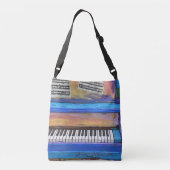 Colorful Piano Crossbody Tas (Achterkant)