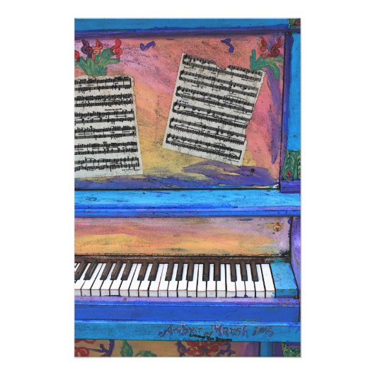 Colorful Piano Foto Afdruk (Voorkant)