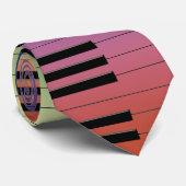 Colorful Piano Keys | Muziekgeschenken Stropdas (Opgerold)
