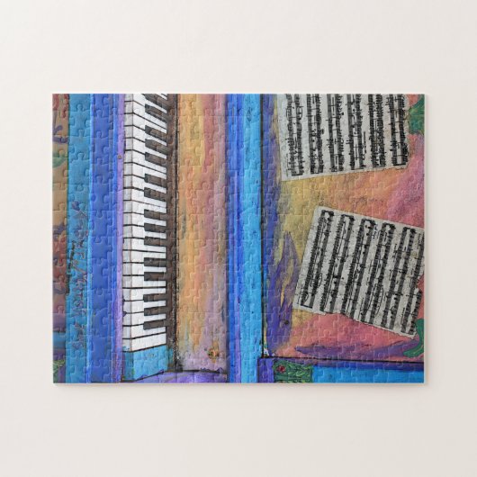 Colorful Piano Legpuzzel (Horizontaal)
