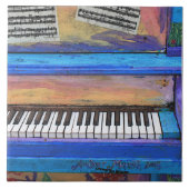 Colorful Piano Tegeltje (Voorkant)
